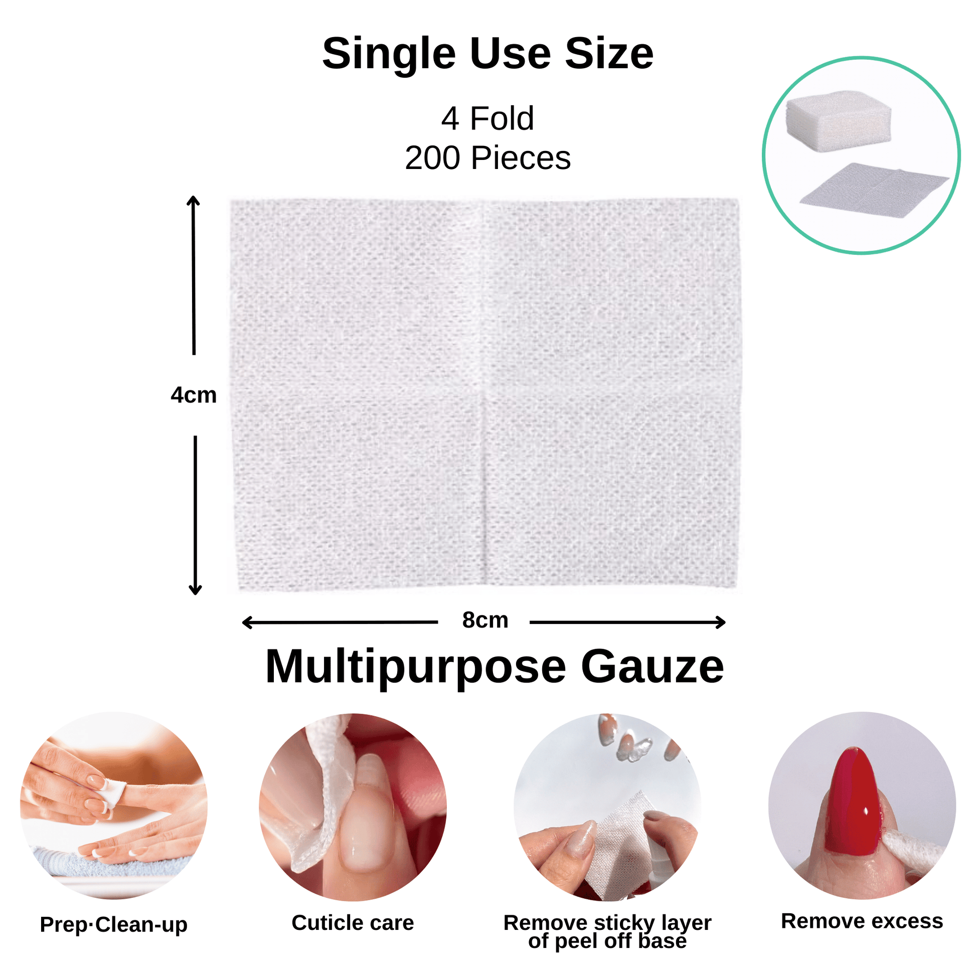 MEISH Lint-Free Cotton 100% Wipes
