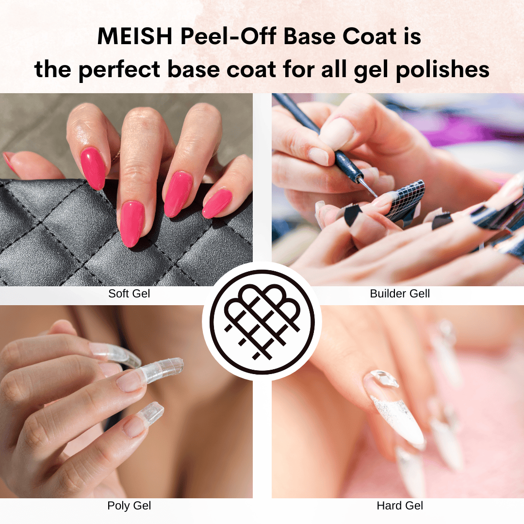 MEISH Australia Peel Off Base Coat Vegan Toxic free HEMA free Cruelty free