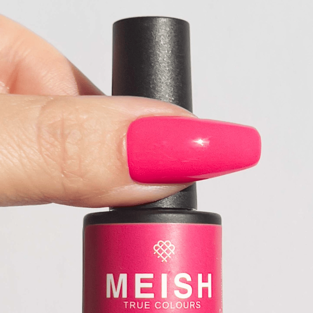 Vivid Raspberry MEISH Colour Gel Polish Vegan Toxic free HEMA free Cruelty free