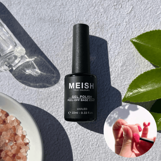 MEISH Australia Peel Off Base Coat Vegan Toxic free HEMA free Cruelty free