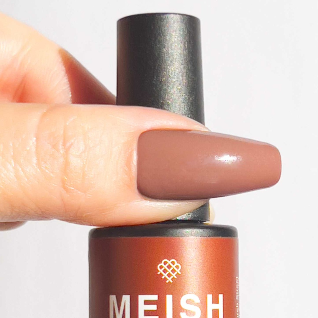 Mocha MEISH Colour Gel Polish Vegan Toxic free HEMA free Cruelty free