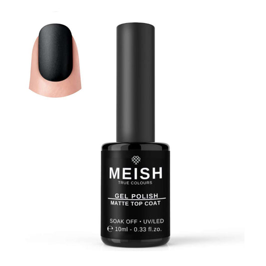 Matte Top Coat MEISH Colour Gel Polish Vegan Toxic free HEMA free Cruelty free