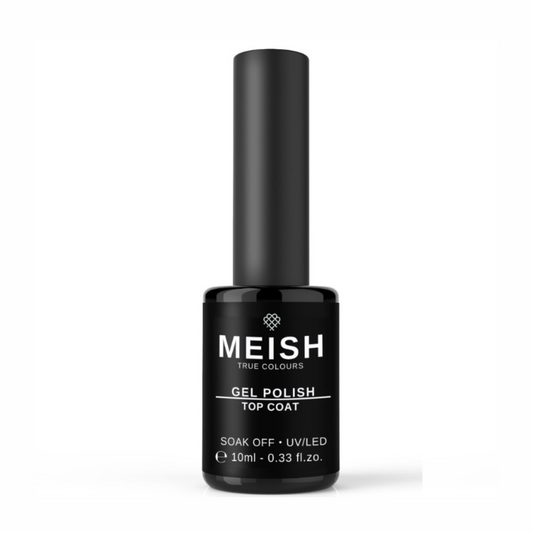 Non Wipe Top Coat MEISH Colour Gel Polish Vegan Toxic free HEMA free Cruelty free